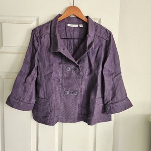 Coldwater Creek PM Purple Jacket Great Condition